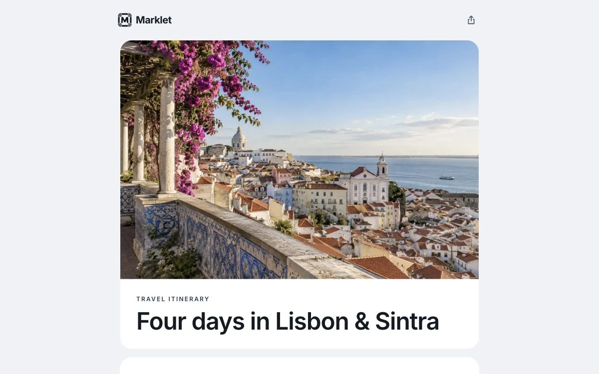 Travel itinerary